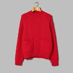 Oi Polloi Aran Pocket Jumper