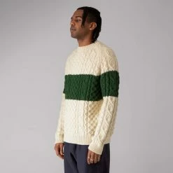 Oi Polloi Aran Stripe Jumper 10 Oi Polloi Aran Stripe Jumper -clothing popular shop op 651198 d