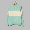 Oi Polloi Aran Stripe Jumper