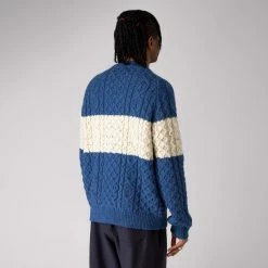 Oi Polloi Aran Stripe Jumper -clothing popular shop op 651201 e
